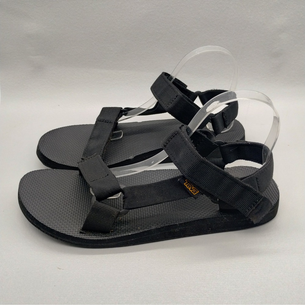 Teva Original Universal Urban Black Sandals Mens Size 9 Nylon Adjustable Strap